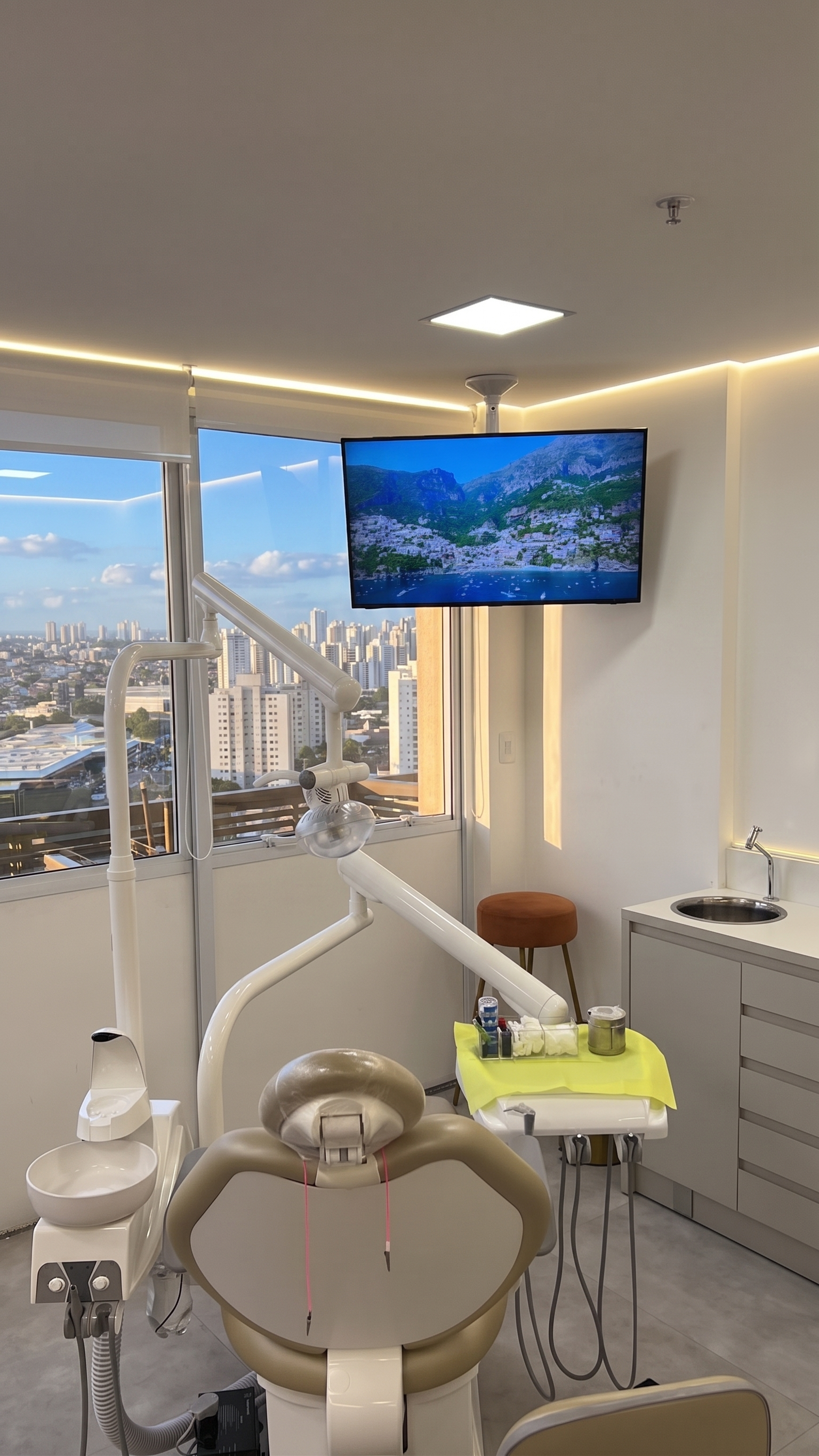 Detalhes do ambiente do consultório em Santo André